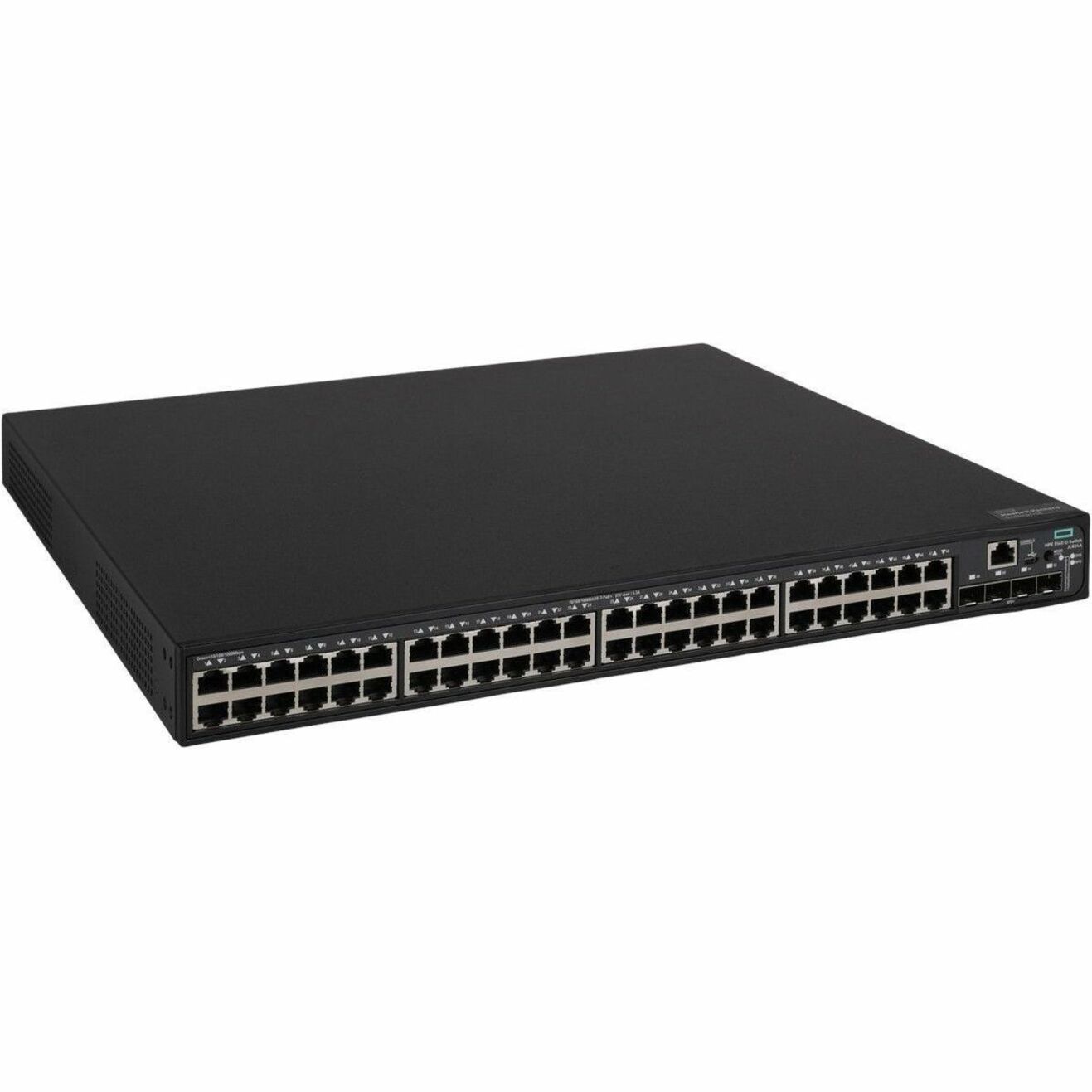 HPE FlexNetwork 5140 48G PoE+ 4SFP+ EI Switch - 48 Ports - Manageable - Gigabit Ethernet, 10 Gigabit Ethernet - 10/100/1000Base-T, 10GBase-X - Refurbished - 3 Layer Supported - Modular - 47 W Power Consumption - 370 W PoE Budget - Optical Fiber, Twisted Pair - PoE Ports - 1U - Rack-mountable, Cabinet Mount