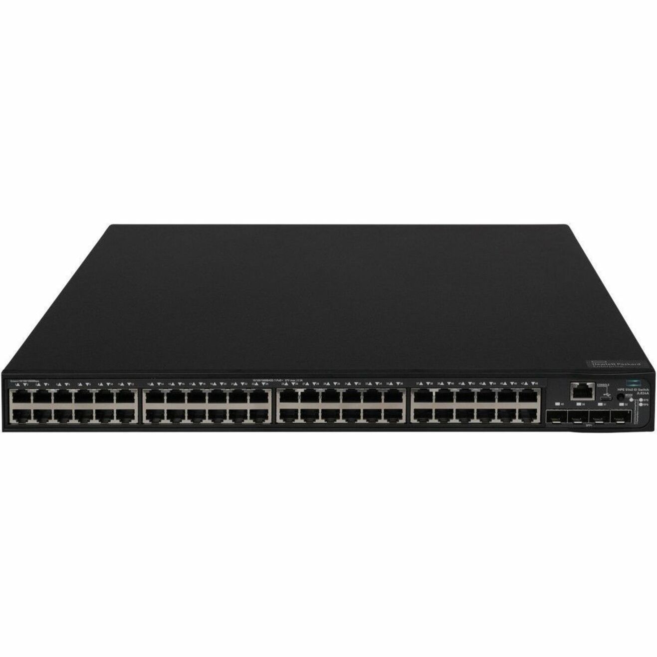HPE FlexNetwork 5140 EI Ethernet Switch - 48 Ports - Manageable - Gigabit Ethernet, 10 Gigabit Ethernet - 10/100/1000Base-T, 10GBase-X - Refurbished - 3 Layer Supported - Modular - 47 W Power Consumption - 370 W PoE Budget - Optical Fiber, Twisted Pair - PoE Ports - 1U - Rack-mountable, Cabinet Mount