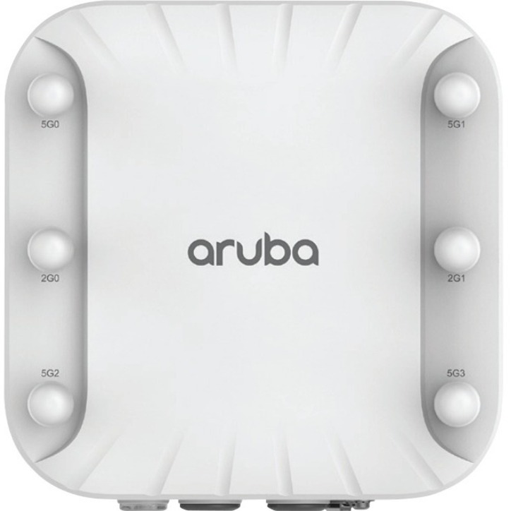 Aruba AP-518 Dual Band 802.11ax 4.80 Gbit/s Wireless Access Point - Indoor - 2.40 GHz, 5 GHz - External - MIMO Technology - 2 x Network (RJ-45) - 2.5 Gigabit Ethernet, Gigabit Ethernet - Bluetooth 5 - IP55