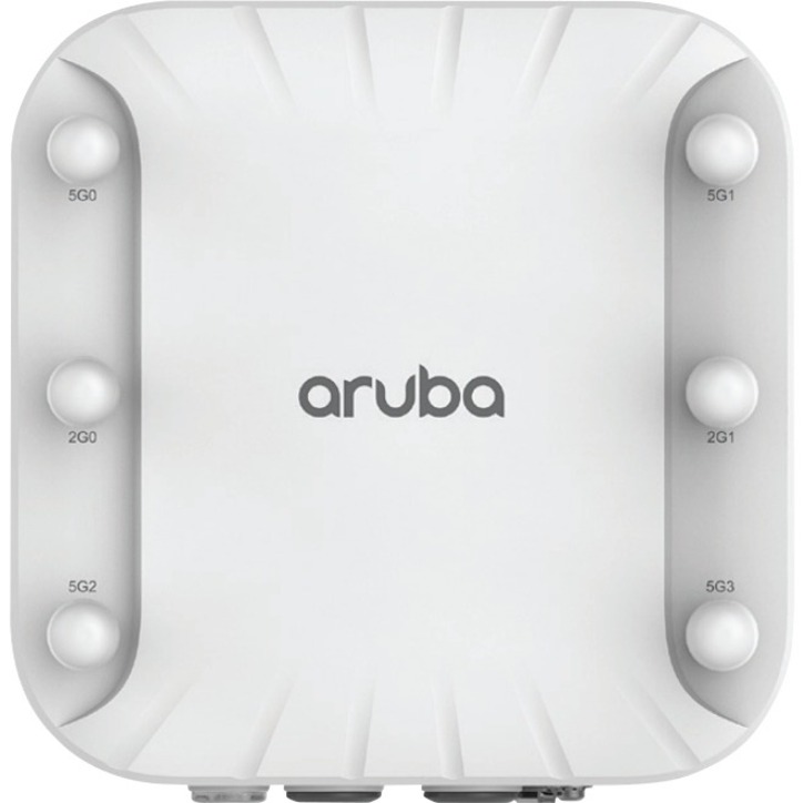 Aruba AP-518 Dual Band 802.11ax 4.80 Gbit/s Wireless Access Point - Indoor - TAA Compliant - 2.40 GHz, 5 GHz - External - MIMO Technology - 2 x Network (RJ-45) - 2.5 Gigabit Ethernet, Gigabit Ethernet - Bluetooth 5 - IP55