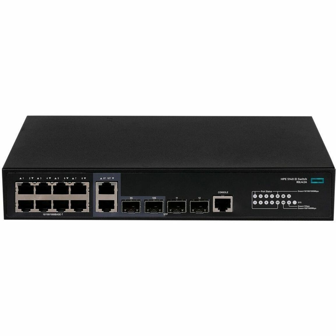 HPE Comware Switch 8G 2SFP 2GT Combo EI 5140 - 10 Ports - Manageable - Gigabit Ethernet - 1000Base-T, 1000Base-X - Remanufactured - 3 Layer Supported - 2 SFP Slots - 15 W Power Consumption - Twisted Pair, Optical Fiber - 1U - Rack-mountable
