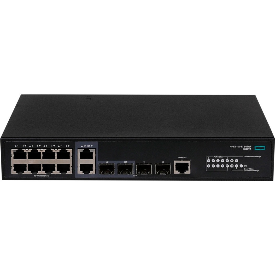 HPE Comware Switch 8G 2SFP 2GT Combo EI 5140 - 10 Ports - Manageable - Gigabit Ethernet - 10Base-T, 100Base-TX, 1000Base-T, 1000Base-X - Refurbished - 3 Layer Supported - 2 SFP Slots - 15 W Power Consumption - 370 W PoE Budget - Twisted Pair, Optical Fiber - PoE Ports - 1U - Rack-mountable