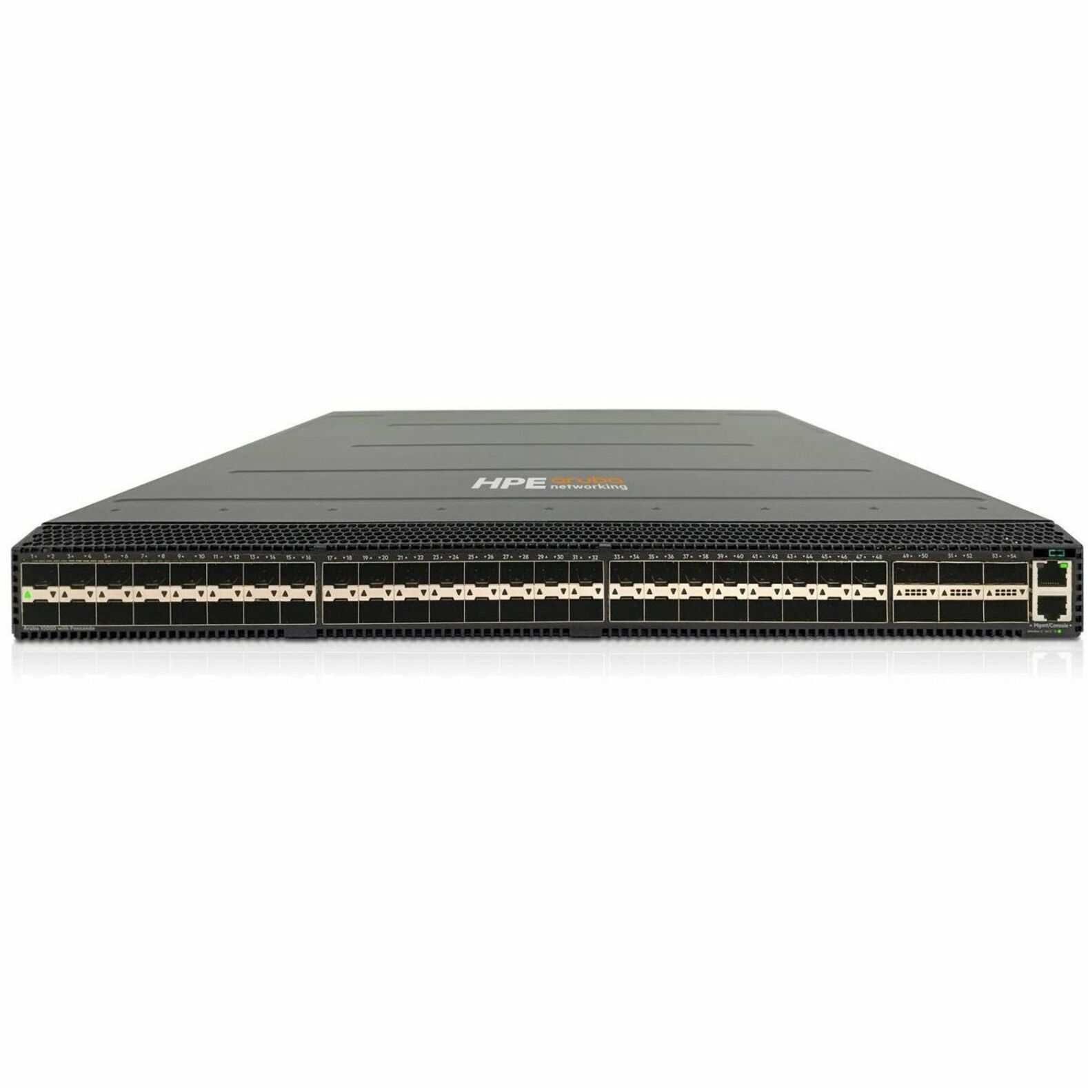 Aruba CX 10000-48Y6C Ethernet Switch - Manageable - 25 Gigabit Ethernet, 100 Gigabit Ethernet - 25GBase-X, 100GBase-X - 3 Layer Supported - Modular - 753 W Power Consumption - Optical Fiber - Rack-mountable, Cabinet Mount, Surface Mount - TAA Compliant