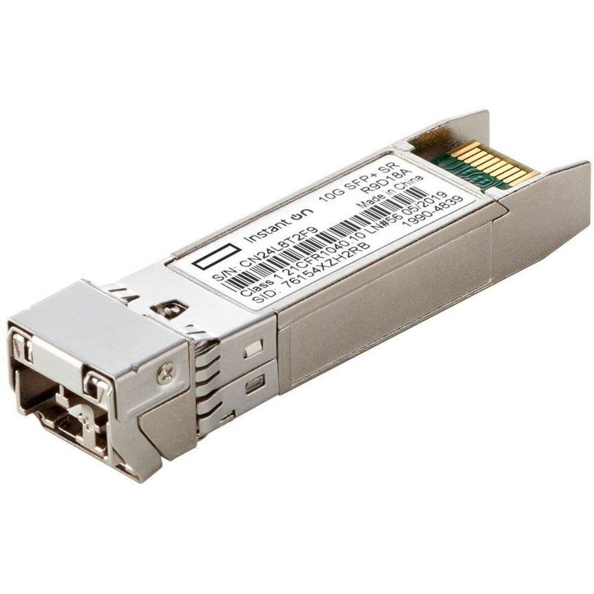 HPE Instant On 10G SFP+ LC SR 300m OM3 MMF Transceiver - For Data Networking, Optical Network - 1 x LC 10GBase-SR Network - Optical Fiber - Multi-mode - 10 Gigabit Ethernet - 10GBase-SR - 10 Gbit/s - 0.30 km Maximum Distance