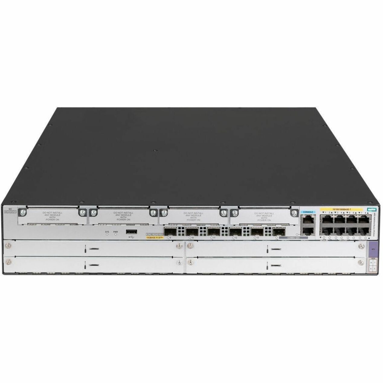 HPE FlexNetwork MSR3046 Router - Refurbished - 9 Ports - 9 WAN Port(s) - 6 SFP Slots, SFP+ Slots - 4 GB - 10 Gigabit Ethernet