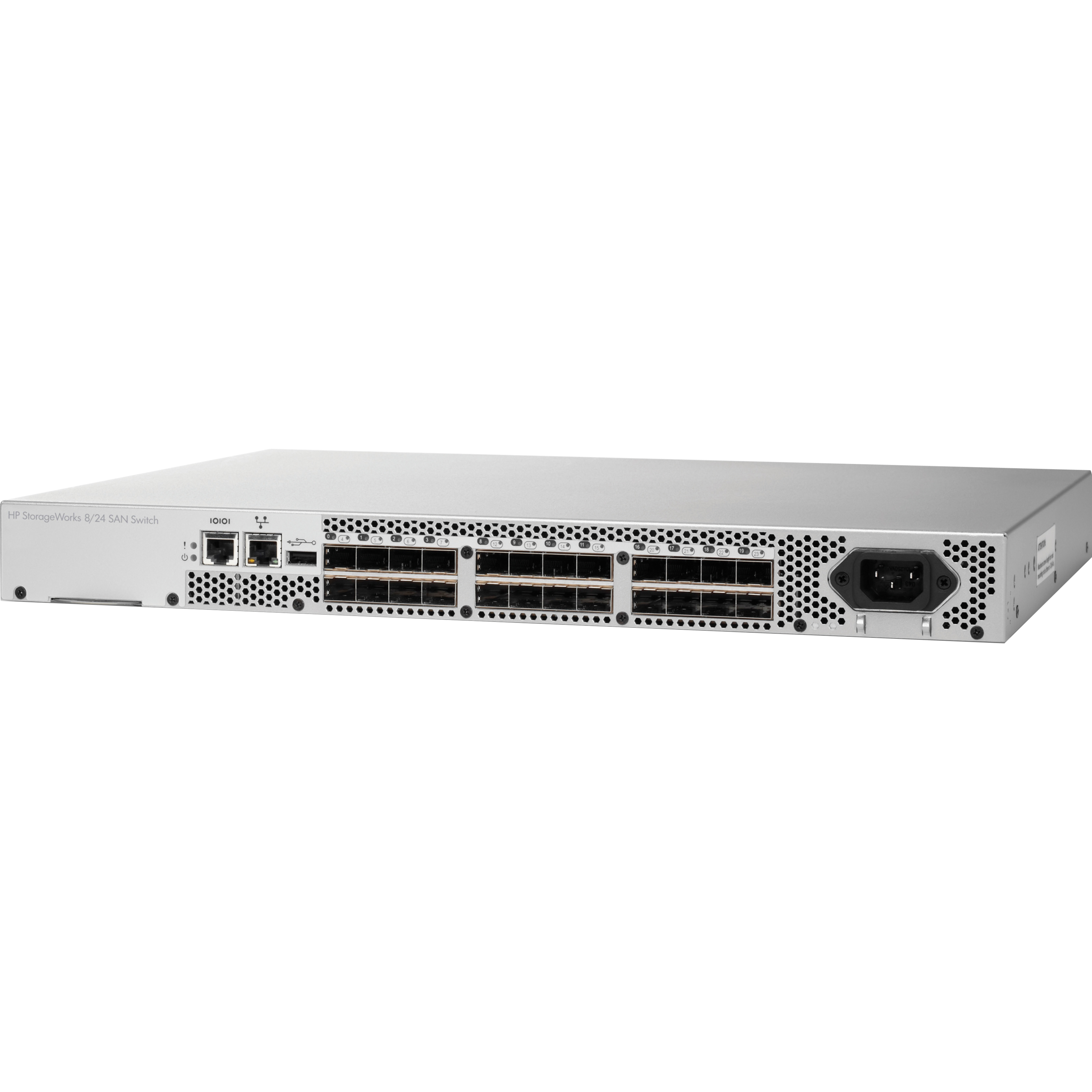 HPE 8/24 Base (16) Full Fabric Ports Enabled SAN Switch - 8 Gbit/s - 16 Fiber Channel Ports - Rack-mountable - 1U - 1 Year -