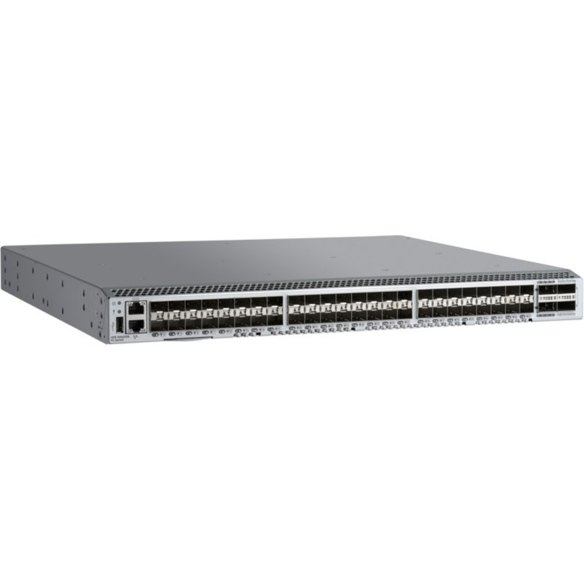 HPE StoreFabric SN6600B 32Gb 48/48 Fibre Channel Switch - 32 Gbit/s - 48 Fiber Channel Ports - 48 x Total Expansion Slots - SFP+ - Manageable - Rack-mountable - 1U - Refurbished