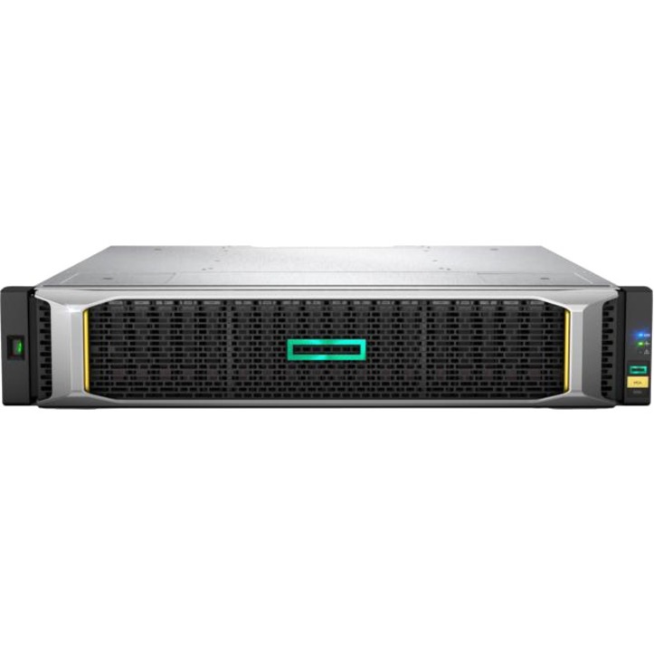 HPE MSA 2052 SAS Dual Controller SFF Storage - Refurbished - 24 x HDD Supported - 24 x SSD Supported - 2 x Serial Attached SCSI (SAS) Controller - 24 x Total Bays - 24 x 2.5" Bay - 2U - Rack-mountable