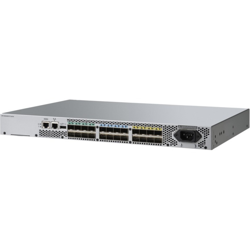 HPE StoreFabric SN3600B 32Gb 24/8 Fibre Channel Switch - 32 Gbit/s - 8 Fiber Channel Ports - 24 x Total Expansion Slots - SFP+ - Manageable - Rack-mountable - 1U