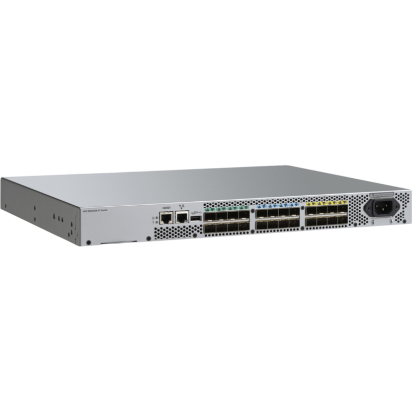HPE StoreFabric SN3600B 32Gb 24/24 Fibre Channel Switch - 32 Gbit/s - 24 Fiber Channel Ports - 24 x Total Expansion Slots - S
