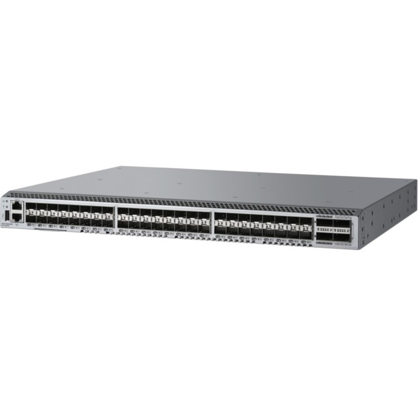HPE StoreFabric SN6600B 32Gb 48/48 Power Pack+ Fibre Channel Switch - 32 Gbit/s - 48 Fiber Channel Ports - 48 x Total Expansion Slots - SFP+ - Manageable - Rack-mountable - 1U