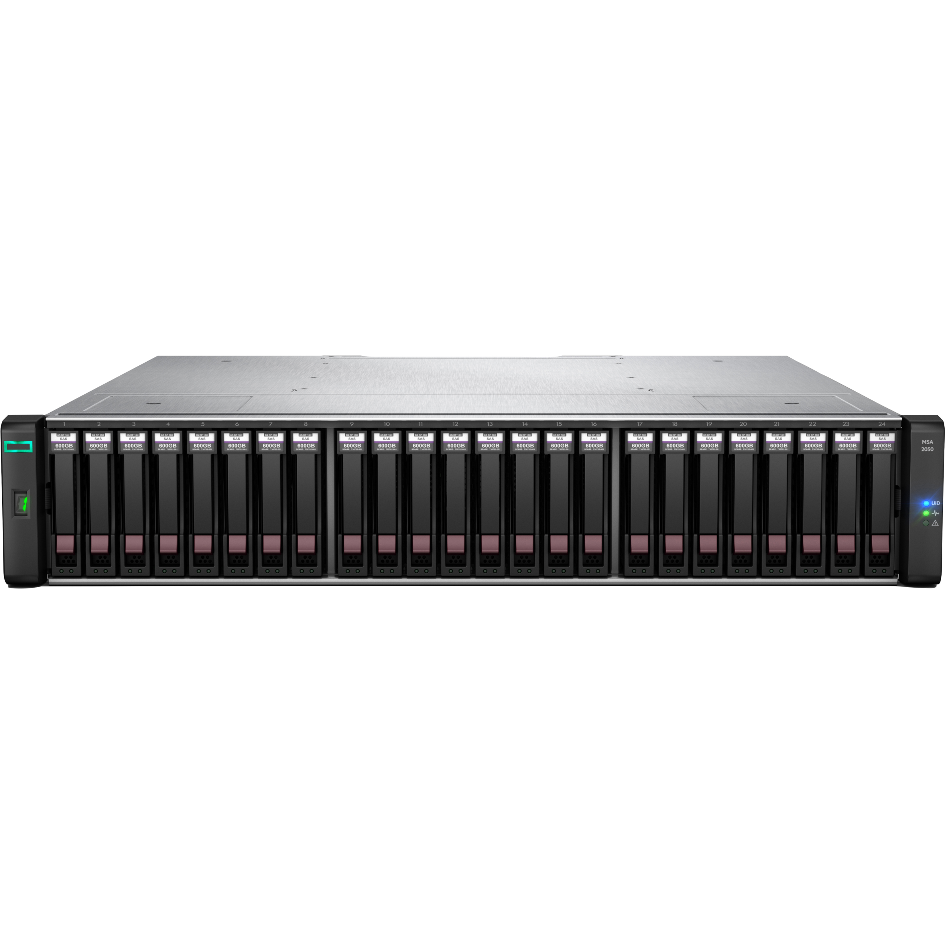 HPE MSA 2050 SAS Dual Controller SFF Storage - Refurbished - 24 x HDD Supported - 24 x SSD Supported - 2 x 12Gb/s SAS Control