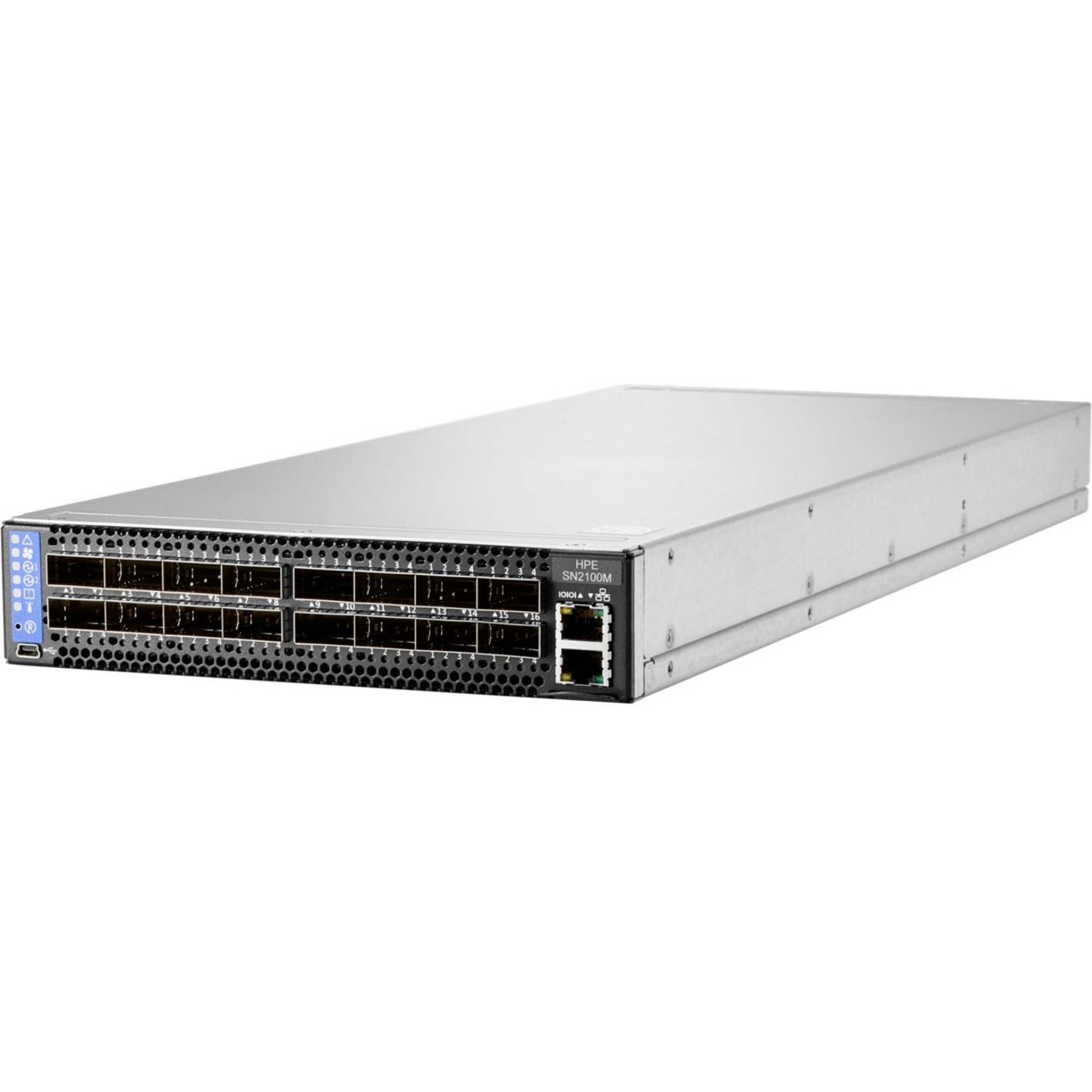 HPE SN2100M 100GbE 8QSFP28 Switch - Manageable - Refurbished - 2 Layer Supported - Modular - Optical Fiber - 1U - Rack-mountable