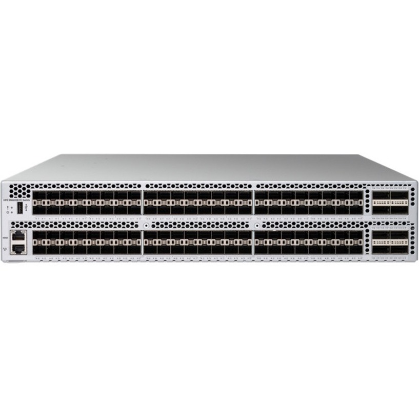 HPE SN6650B Fibre Channel Switch - 32 Gbit/s - 128 Fiber Channel Ports - 128 x Total Expansion Slots - QSFP, SFP+ - Manageable - Rack-mountable - 2U - Redundant Power Supply