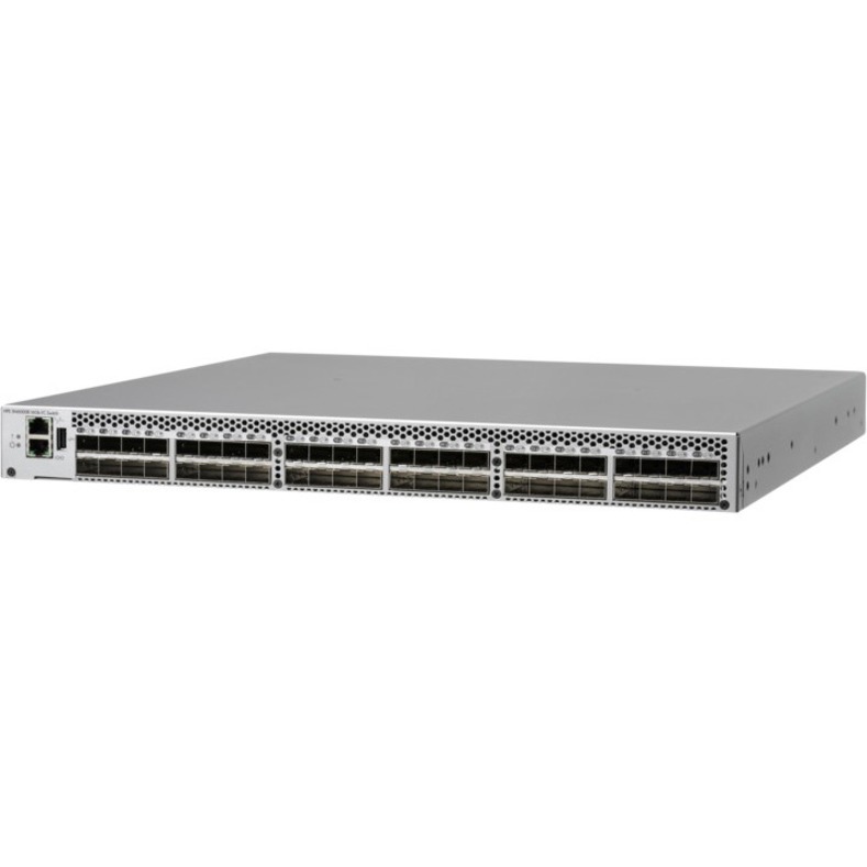 HPE SN6000B 16Gb 48-port/24-port Active Fibre Channel Switch - 16 Gbit/s - 24 Fiber Channel Ports - 48 x Total Expansion Slots - SFP - Manageable - Rack-mountable - 1U - Refurbished
