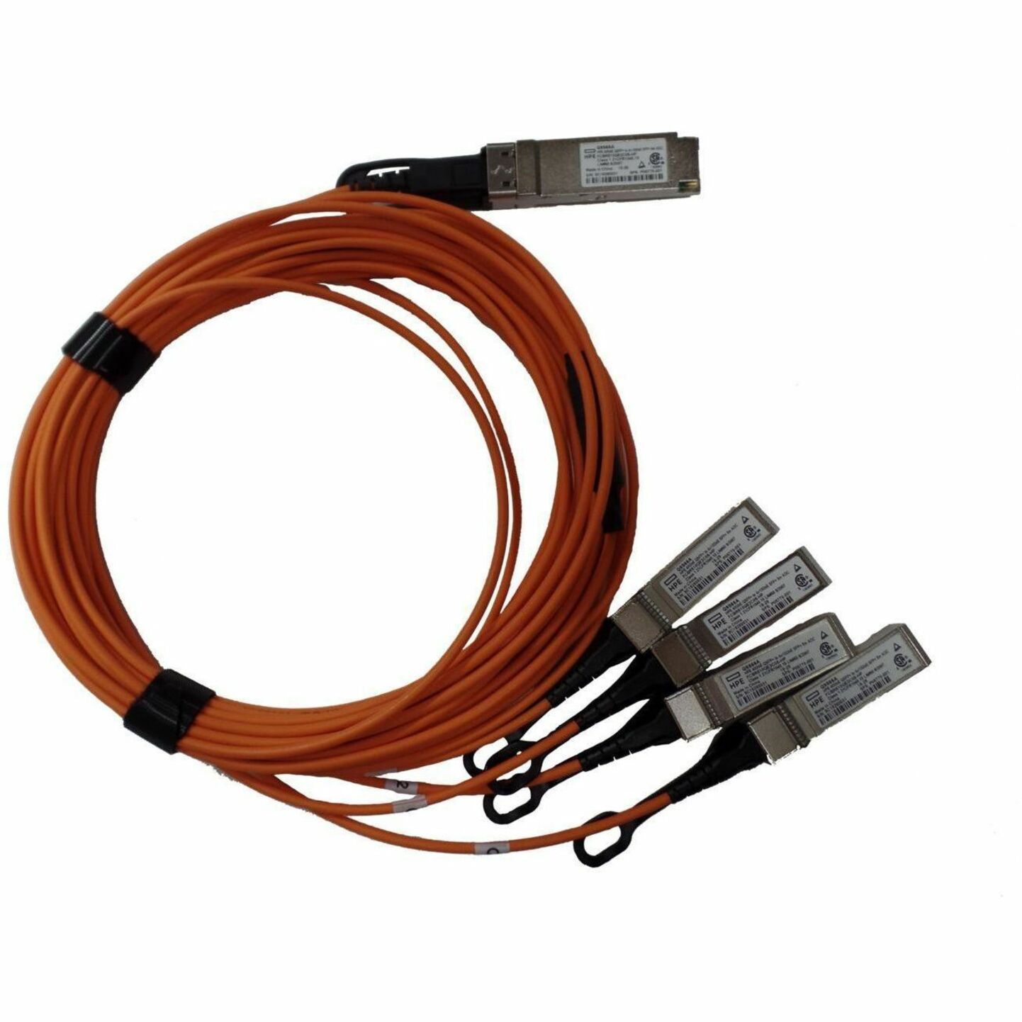 HPE Fiber Optic Network Cable - 16.40 ft Fiber Optic Network Cable for Network Device - Second End: 4 x SFP+ Network - 40 Gbit/s - Remanufactured
