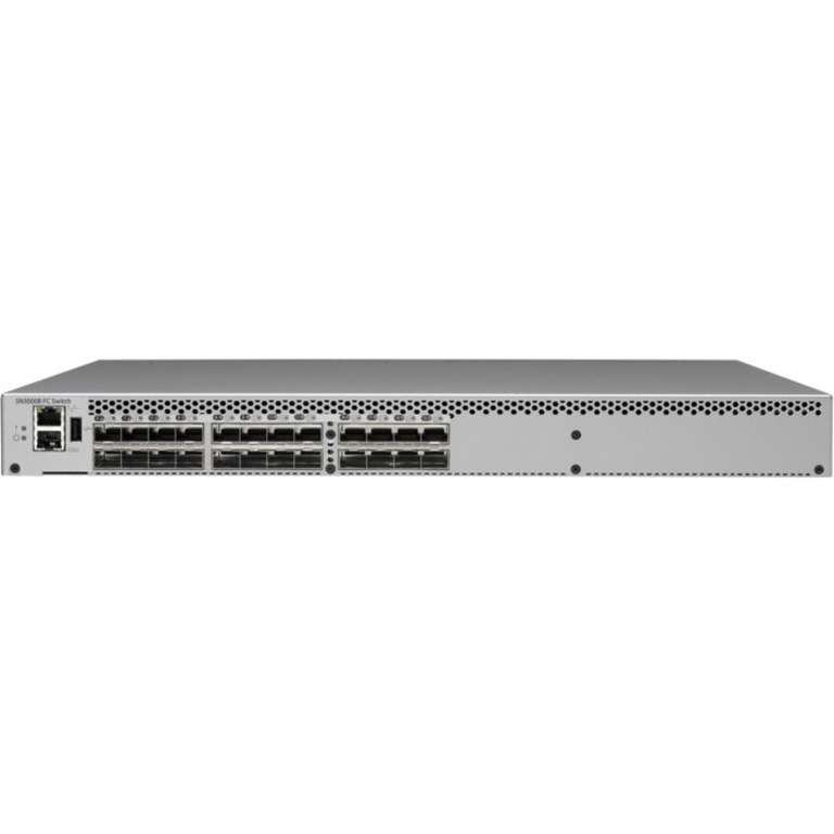 HPE SN3000B 16Gb 24-port/12-port Active Fibre Channel Switch - 16 Gbit/s - 12 Fiber Channel Ports - 24 x Total Expansion Slots - SFP - Manageable - Rack-mountable - 1U - Refurbished