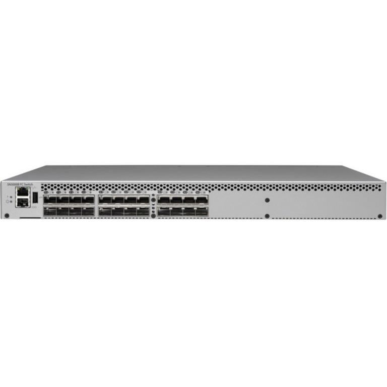 HPE SN3000B 16Gb 24-port/12-port Active Fibre Channel Switch - 16 Gbit/sSFP - Rack-mountable - 1U