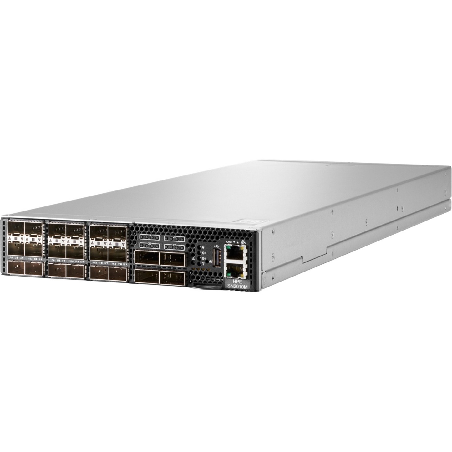 HPE StoreFabric SN2010M 25GbE 18SFP28 4QSFP28 Switch - Manageable - 25 Gigabit Ethernet - 25GBase-X - Refurbished - 3 Layer Supported - Modular - Optical Fiber - 1U - Rack-mountable