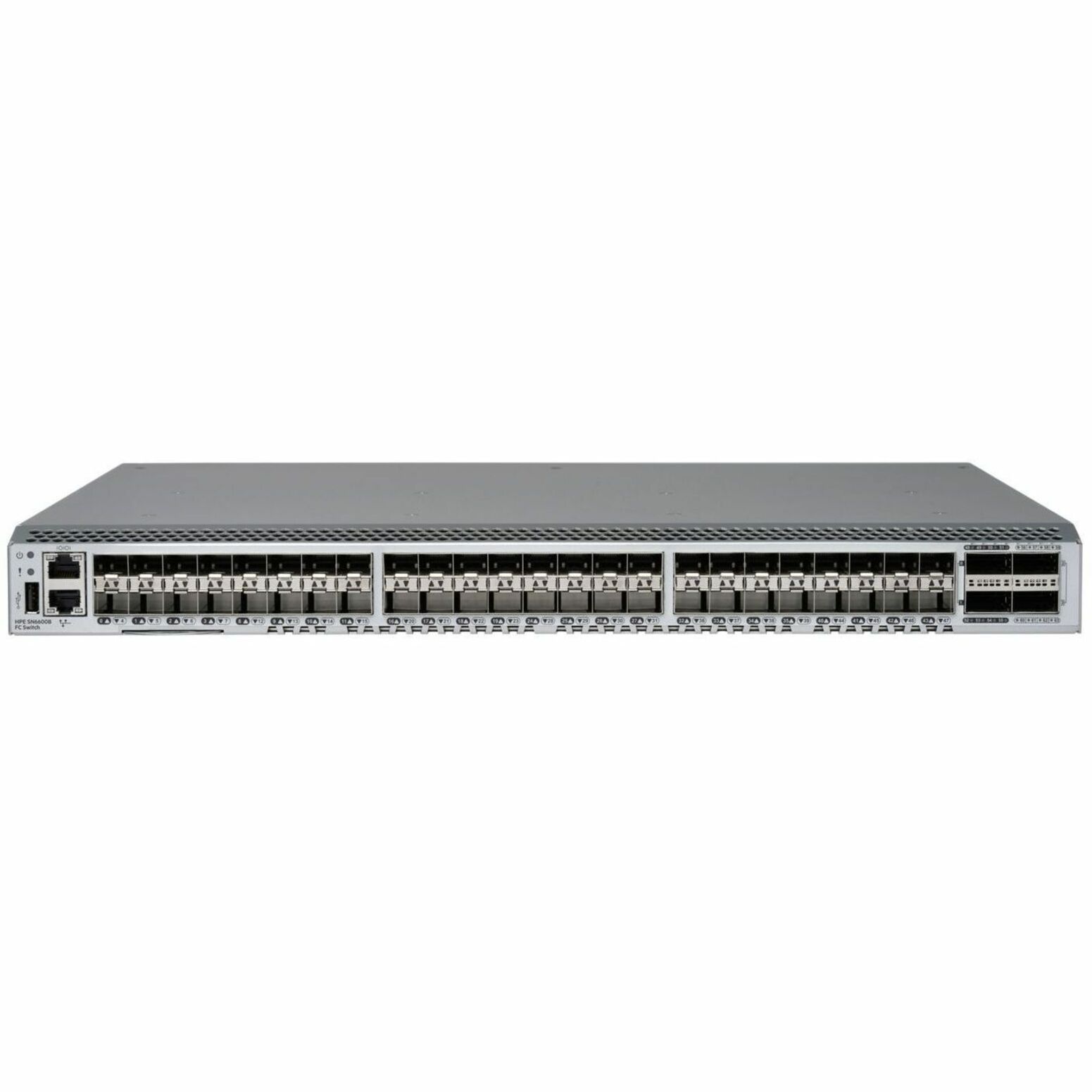 HPE SN6600B 32GB 48/24 16GB Short Wave SFP+ Fibre Channel Switch - 48 Fiber Channel Ports - 24 x Total Expansion Slots - SFP+ - Refurbished