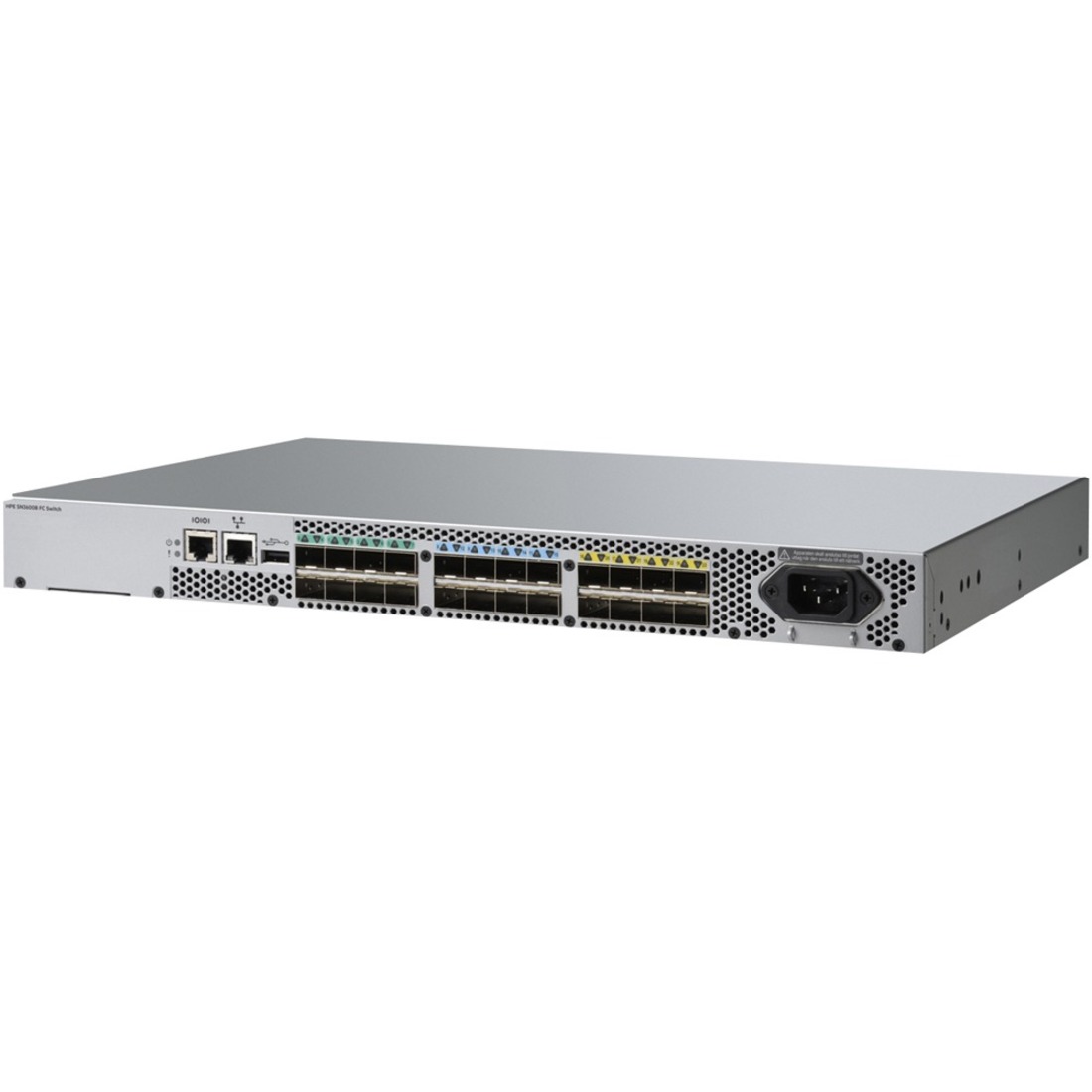 HPE SN3600B 32Gb 24/8 8-port 16Gb Short Wave SFP+ Fibre Channel Switch - 32 Gbit/s - 8 Fiber Channel Ports - 24 x Total Expansion Slots - SFP+ - Rack-mountable - 1U
