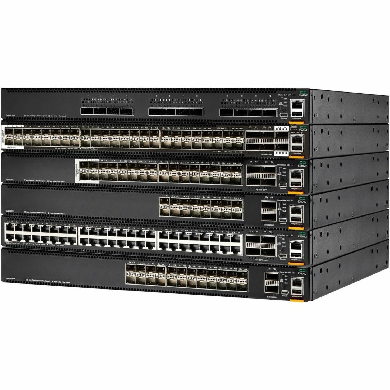 Aruba 8360v2- 32Y4C Ethernet Switch - Manageable - 25 Gigabit Ethernet, 100 Gigabit Ethernet - 25GBase-X, 100GBase-X - Refurbished - 3 Layer Supported - Modular - 425 W Power Consumption - Optical Fiber - 1U - Rack-mountable - TAA Compliant