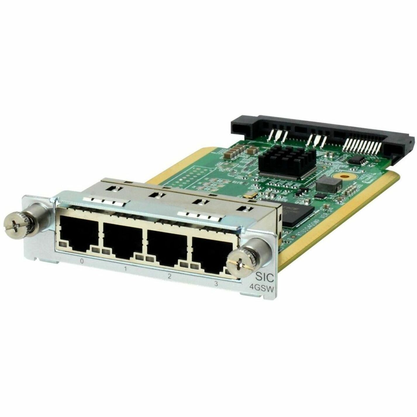 HPE MSR 4-Port Gig-T Switch SIC Module - For Switching Network - 4 x RJ-45 10/100/1000Base-T LAN - Twisted PairGigabit Ethernet - 10/100/1000Base-T - 1 Gbit/s