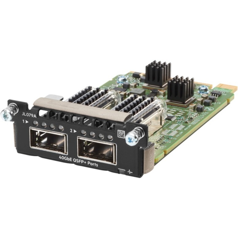 HPE 3810M 2QSFP+ 40GbE Module - For Data Networking, Optical NetworkOptical Fiber40 Gigabit Ethernet - 40GBase-X - 2 x Expansion Slots - QSFP+ - 1