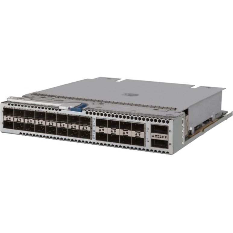 HPE 5930 24-port SFP+ and 2-port QSFP+ Module - For Data Networking, Optical NetworkOptical Fiber40 Gigabit Ethernet, 10 Gigabit Ethernet - 40GBase-X, 10GBase-X - 26 x Expansion Slots - SFP+, QSFP+