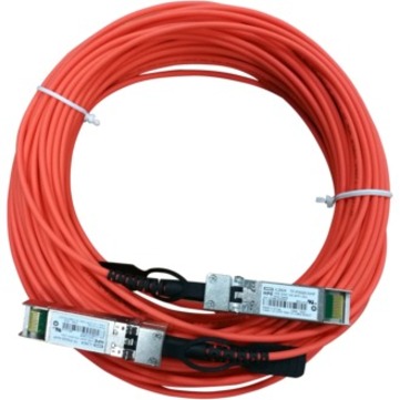 HPE X2A0 10G SFP+ to SFP+ 20m Active Optical Cable - 65.62 ft Fiber Optic Network Cable for Network Device, Switch - First End: 1 x SFP+ Network - Male - Second End: 1 x SFP+ Network - Male - 10 Gbit/s - Orange - 1 - Refurbished