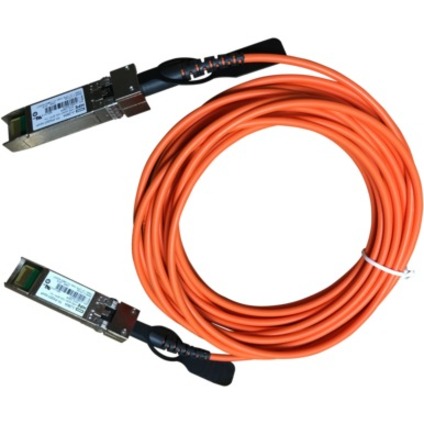 HPE X2A0 10G SFP+ to SFP+ 7m Active Optical Cable - 22.97 ft Fiber Optic Network Cable for Network Device, Switch - First End: 1 x SFP+ Network - Male - Second End: 1 x SFP+ Network - Male - 10 Gbit/s - Orange - 1 - Refurbished