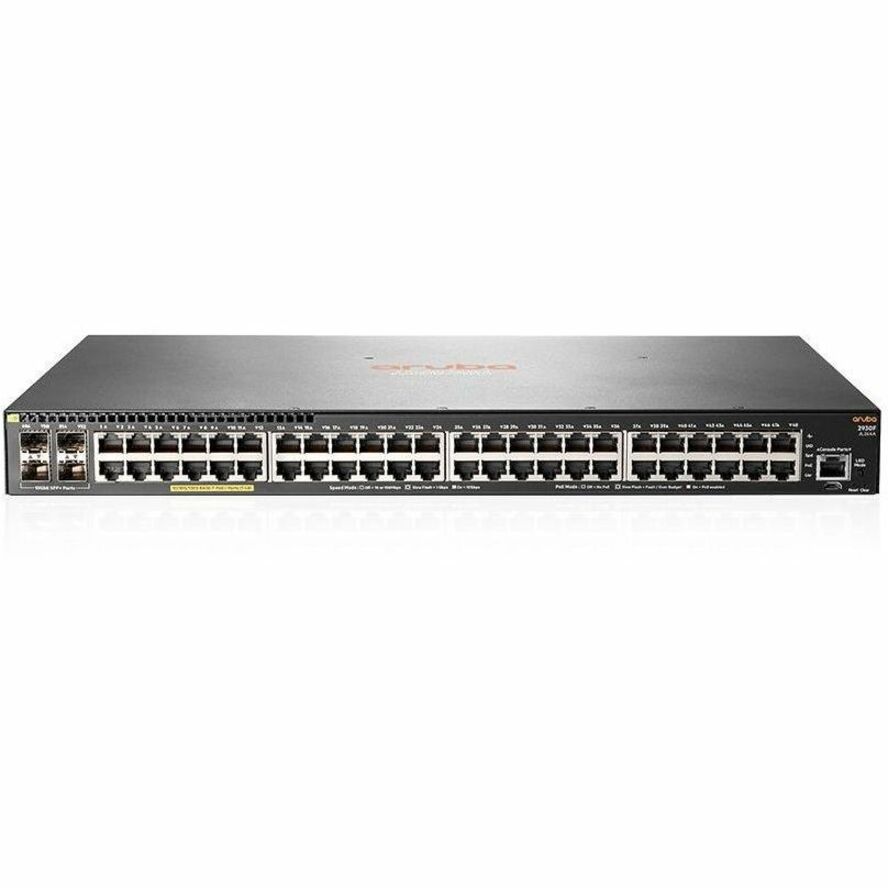 HPE 2930F 48G PoE+ 4SFP+ TAA-compliant Switch - 48 Ports - Manageable - Gigabit Ethernet, 10 Gigabit Ethernet - 10/100/1000Ba