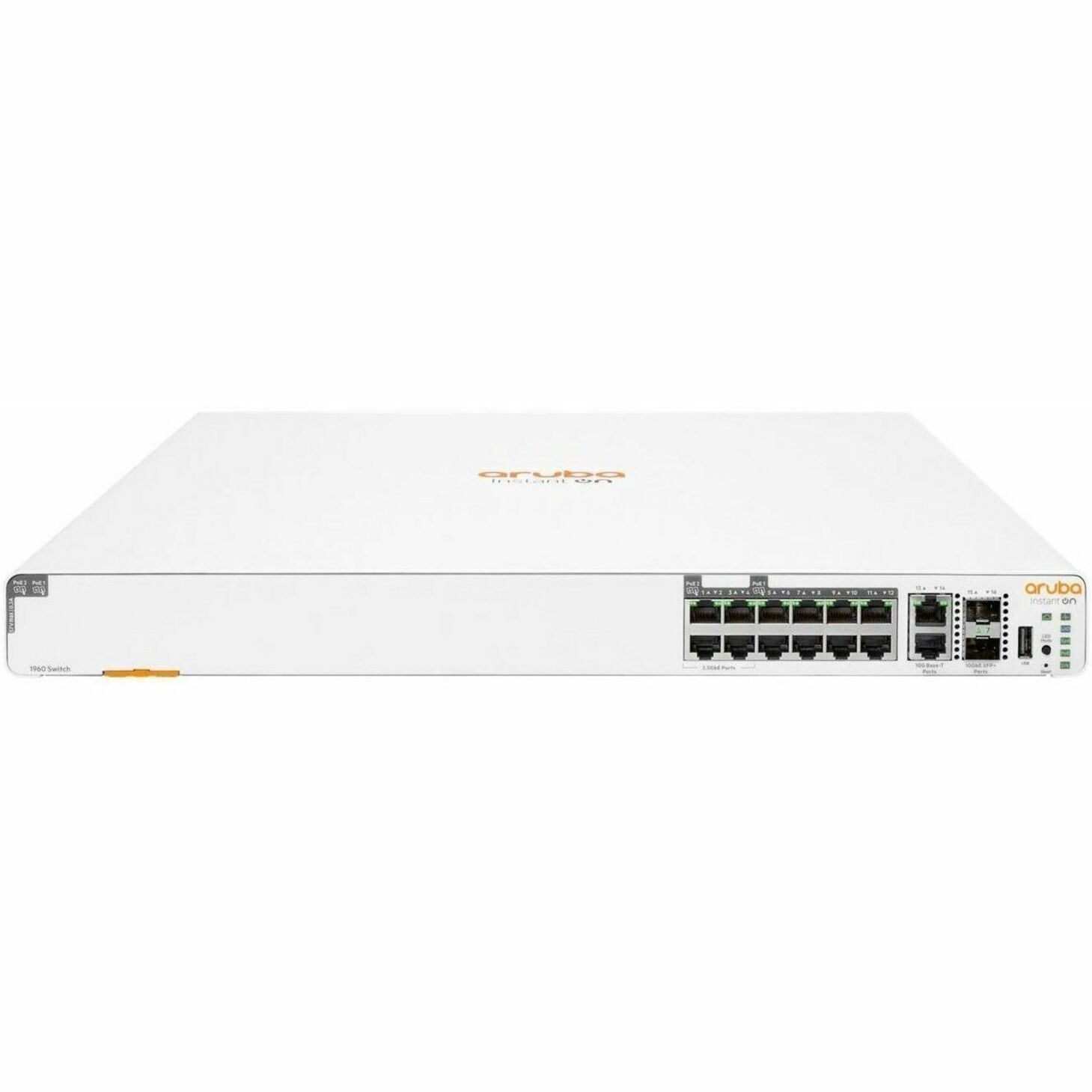 HPE Instant On 1960 Ethernet Switch - 14 Ports - Manageable - Gigabit Ethernet, 10 Gigabit Ethernet, 2.5 Gigabit Ethernet - 1