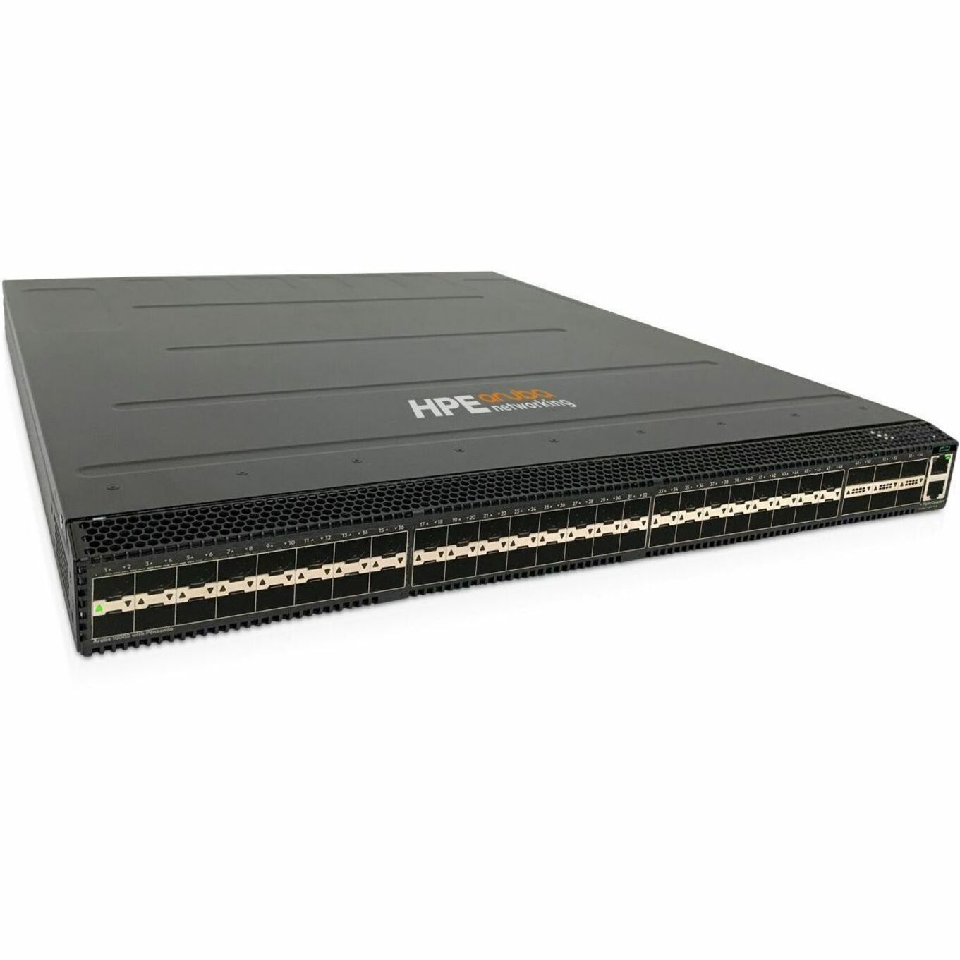 Aruba 10000-48Y6C Ethernet Switch - Manageable - 25 Gigabit Ethernet, 100 Gigabit Ethernet - 25GBase-X, 100GBase-X - 3 Layer Supported - Modular - 753 W Power Consumption - Optical Fiber - Rack-mountable, Cabinet Mount, Surface Mount - 1 Year Limited Warranty - TAA Compliant