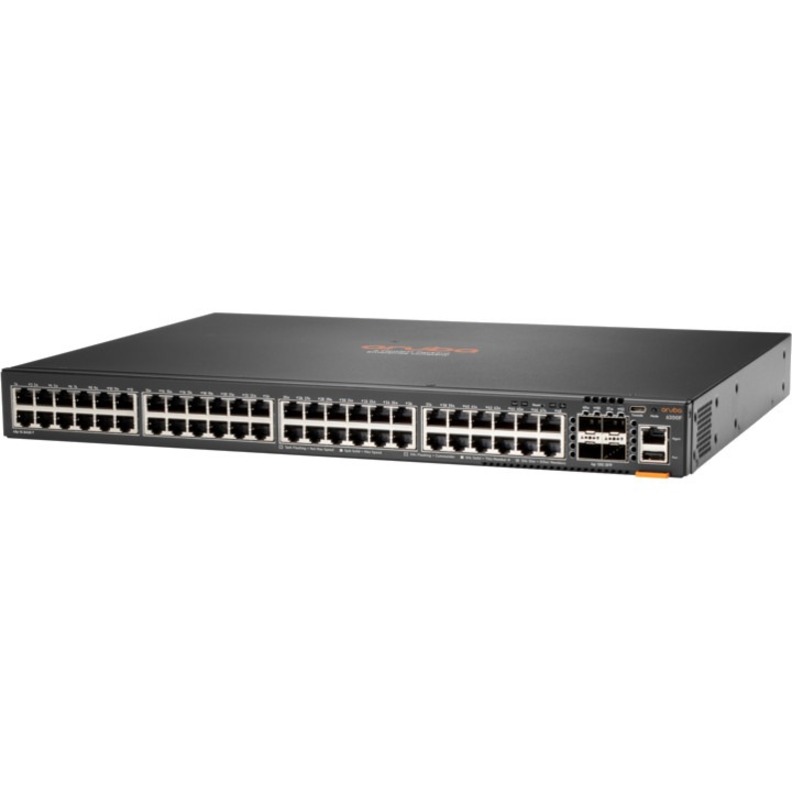 HPE 6200F 48G 4SFP+ Switch - 48 Ports - Manageable - Gigabit Ethernet, 10 Gigabit Ethernet - 10/100/1000Base-T, 10GBase-X - 3 Layer Supported - Modular - 68 W Power Consumption - Twisted Pair, Optical Fiber - Rack-mountable