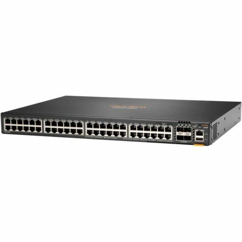 HPE 6200F 48G 4SFP+ Switch - 48 Ports - Manageable - Gigabit Ethernet, 10 Gigabit Ethernet - 10/100/1000Base-T, 100Base-X - 2 Layer Supported - Modular - 68 W Power Consumption - 1440 W PoE Budget - Twisted Pair, Optical Fiber - Rack-mountable - Lifetime Limited Warranty