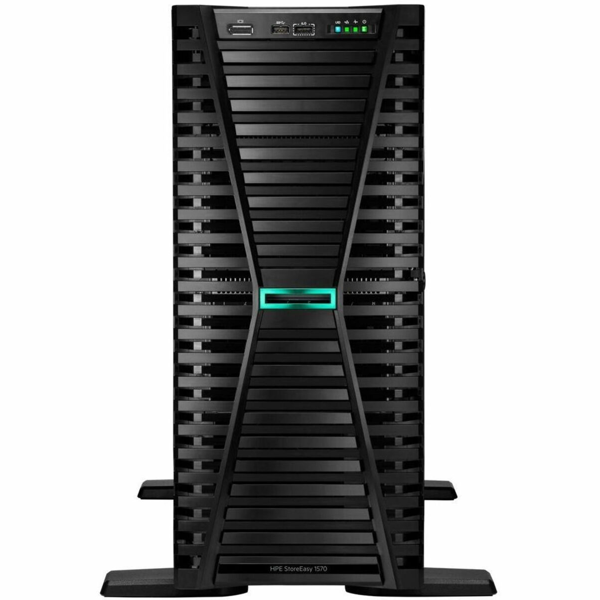 HPE StoreEasy 1570 8TB SATA Storage with Microsoft Windows Server IoT 2022 - 1 x Intel Xeon Bronze 3408U Octa-core (8 Core) 1.80 GHz - 4 x HDD Installed - 8 TB Installed HDD Capacity - Serial ATA/600 - 112 TB Supported SSD Capacity - 16 GB RAM DDR5 SDRAM - 4 x Total Bays - 4 x 3.5" Bay - 2 x Total Slot(s) - Gigabit Ethernet - Network (RJ-45) - Windows Server IoT 2022 - CIFS/SMB, SMB 2.0, SMB 2.1, SMB 3.0, SMB 3.0.2, SMB 3.1.1, NFSv2, NFSv3, NFSv4.1, WEBDAV, HTTP, ... - 4.5U - Tower