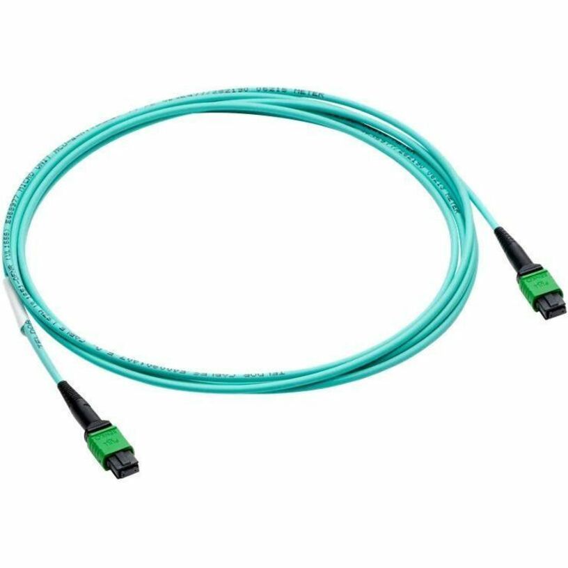 HPE InfiniBand NDR/Ethernet 8 Fiber MPO to 8 Fiber MPO Multi-Mode 15m Cable - 49.21 ft InfiniBand Network Cable for Transceiver, Network Device, Switch, Supercomputer - First End: 1 x MPO Network - Second End: 1 x MPO Network