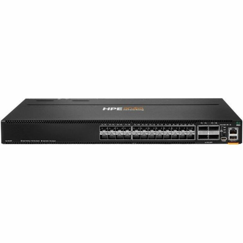 Aruba CX 8100 Ethernet Switch - 1 Ports - Manageable - 10 Gigabit Ethernet, 40 Gigabit Ethernet, 100 Gigabit Ethernet - 10GBase-X, 40GBase-X, 100GBase-X - 3 Layer Supported - 375 W Power Consumption - Optical Fiber - Black - 1U - Rack-mountable - Lifetime Limited Warranty