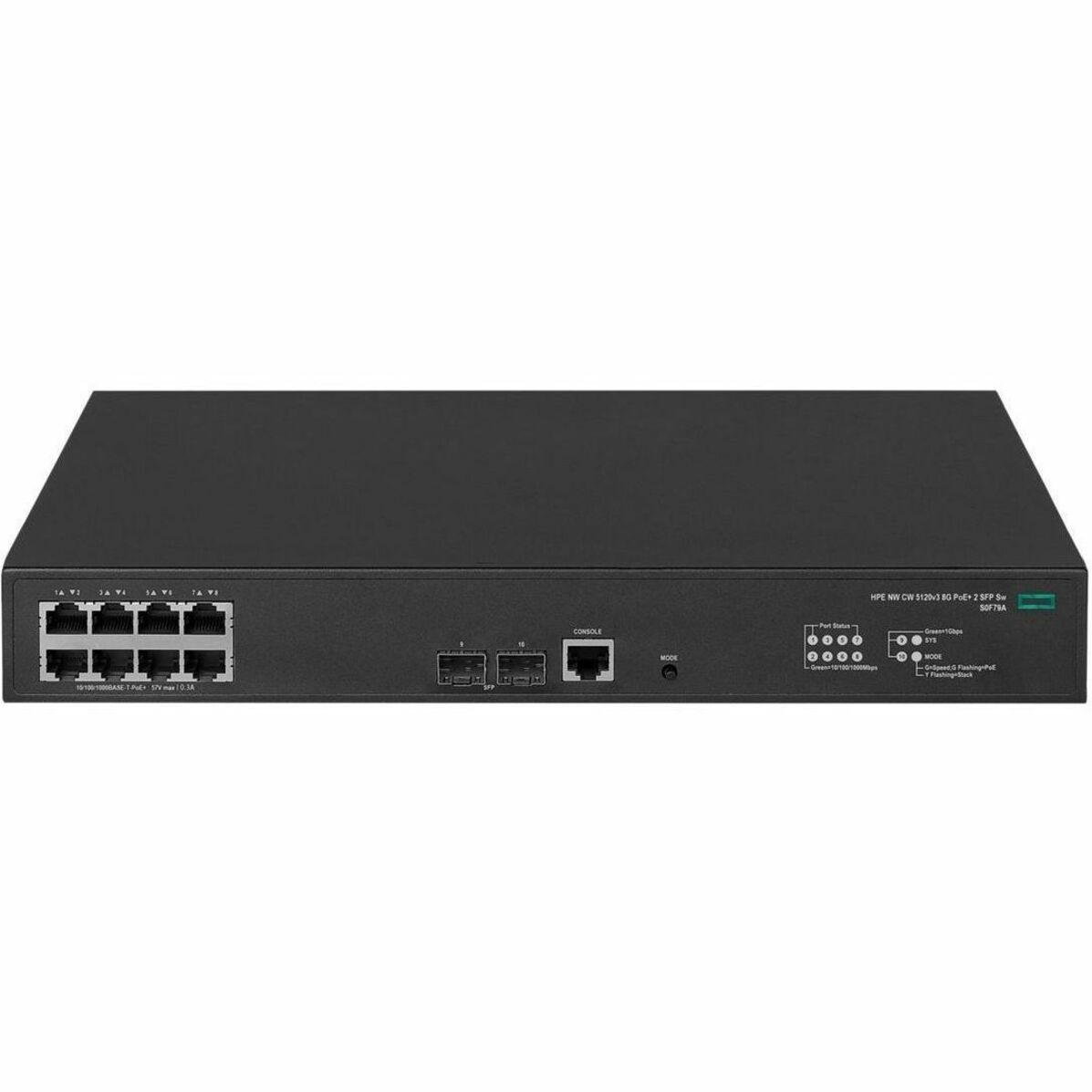 HPE Comware 5120 v3 Ethernet Switch - 8 Ports - Manageable - Gigabit Ethernet - 10/100/1000Base-T, 1000Base-X - Refurbished - 2 Layer Supported - Twisted Pair, Optical Fiber - PoE Ports - Rack-mountable, Cabinet Mount, Compact