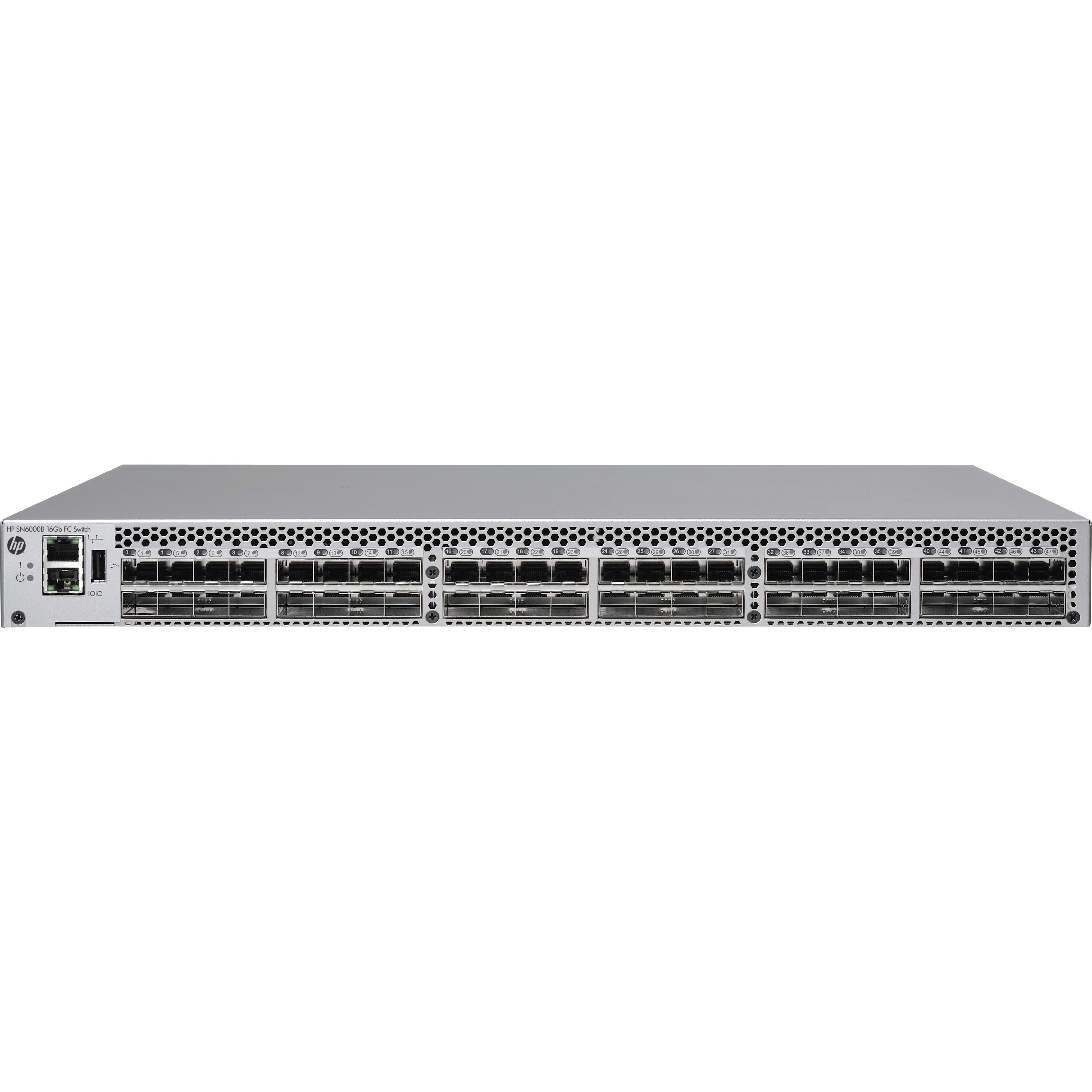 HPE SN6000B Fibre Channel Switch - 16 Gbit/s - 24 Fiber Channel Ports - 48 x Total Expansion Slots - SFP+ - Manageable - Rack-mountable - 1U