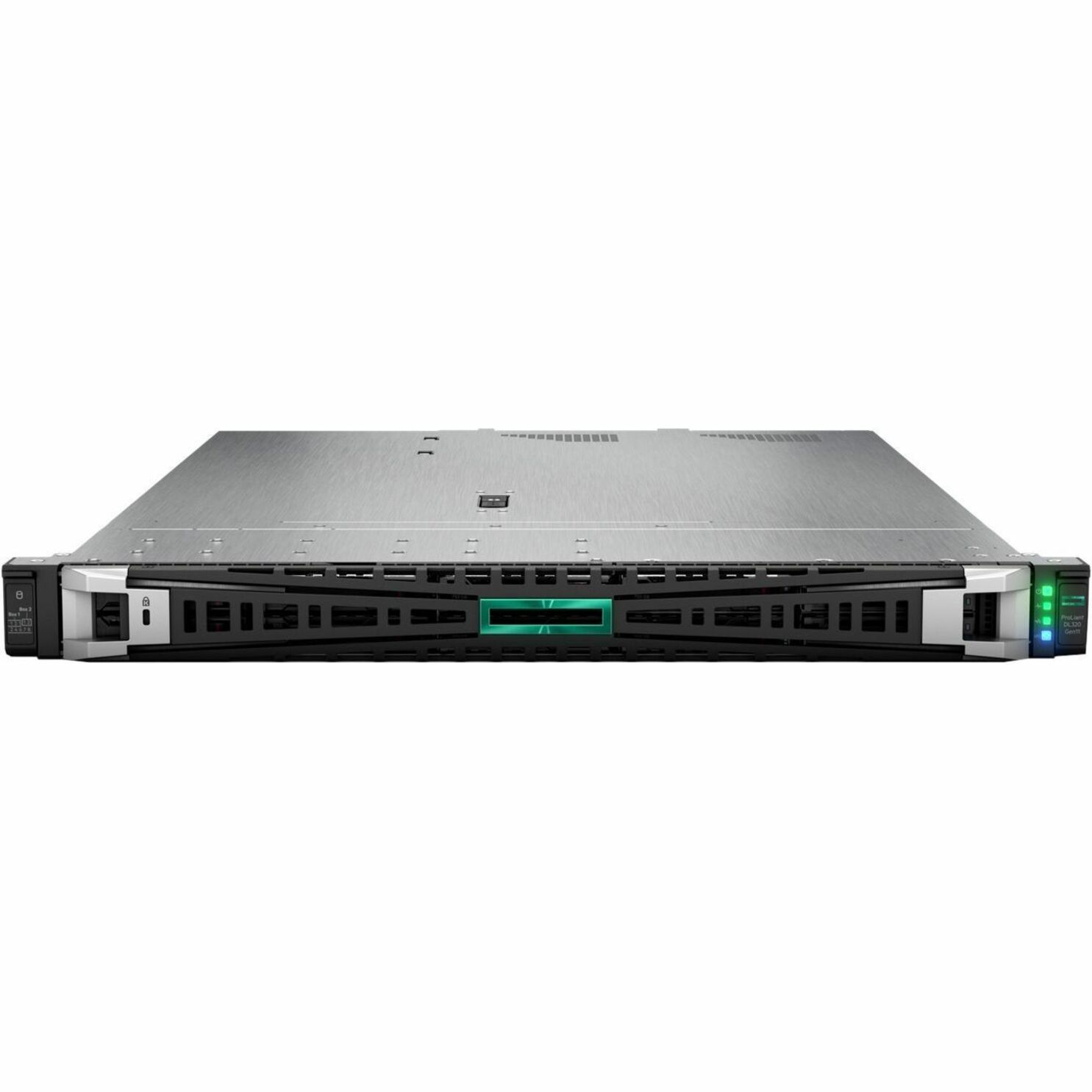 HPE ProLiant DL320 G11 1U Rack Server - 1 Xeon Silver 4410Y 2 GHz - 16 GB RAM - Intel C741 Chip - 2.04 TB RAM Support - DDR5 SDRAM Up to 16 MB Graphic Card - Gigabit Ethernet - 8 x Total Bay(s) - 8 x SFF Bay(s) - 1 x 1000 W