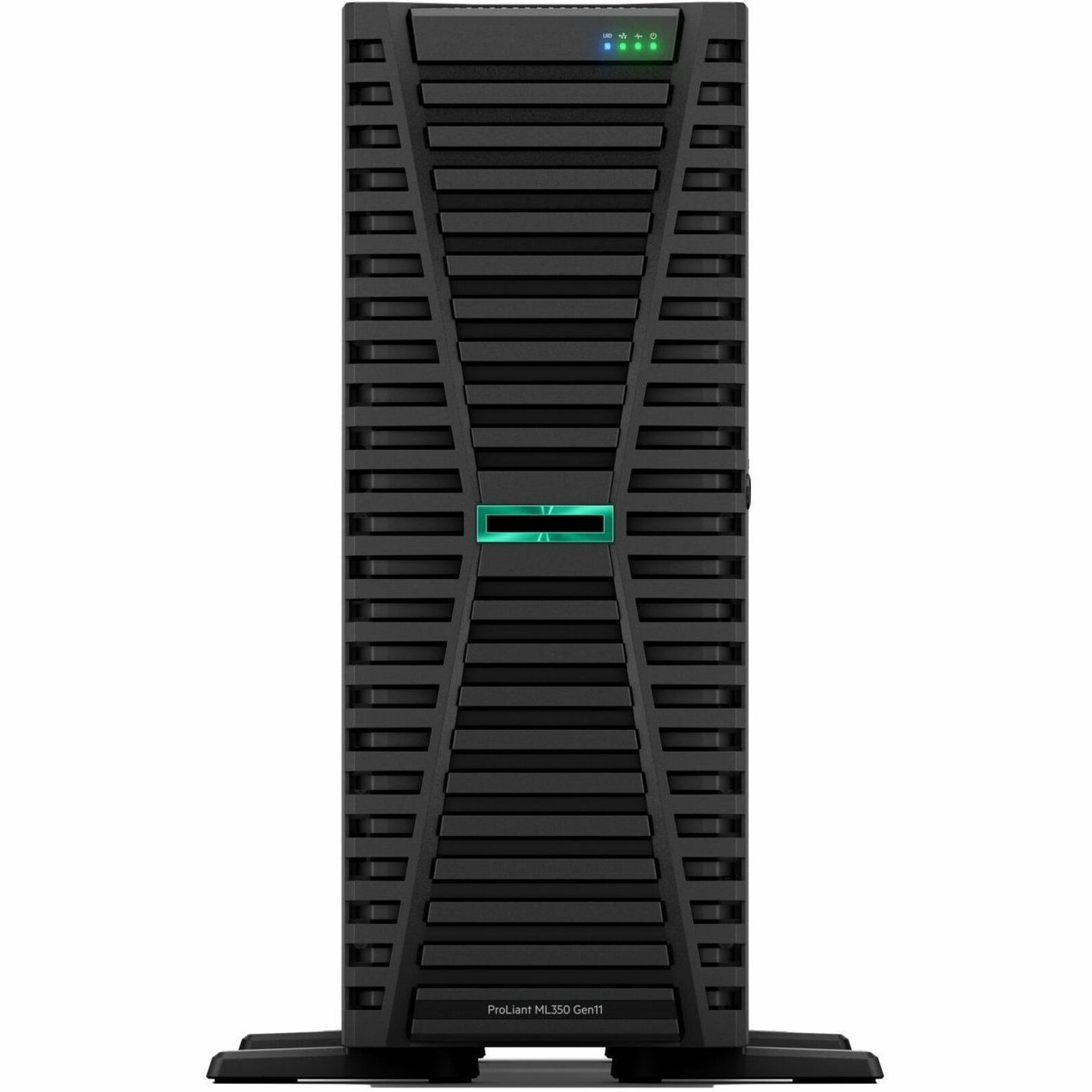 HPE ProLiant ML350 G11 4U Tower Server - 1 x Intel Xeon Silver 4410Y 2 GHz - 32 GB RAM - 12Gb/s SAS, Serial ATA/600, NVMe Controller - Intel C741 Chip - 2 Processor Support - 8 TB RAM Support - DDR5 SDRAM - 0, 1, 5, 6, 10, 50, 60 RAID Levels Up to 16 MB Graphic Card - Gigabit Ethernet - 8 x Total Bay(s) - 8 x SFF Bay(s) - Hot Swappable Bays - 1 x 800 W