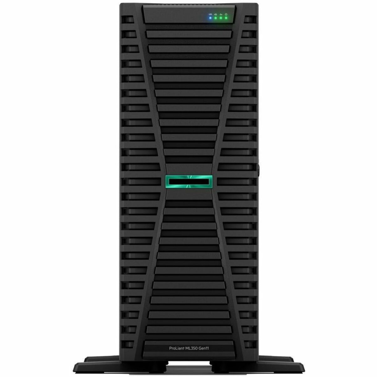 HPE ProLiant ML350 G11 4U Tower Server - 1 x Intel Xeon Silver 4410Y 2 GHz - 32 GB RAM - 12Gb/s SAS, Serial ATA/600, NVMe Controller - Intel C741 Chip - 2 Processor Support - 8 TB RAM Support - DDR5 SDRAM - 0, 1, 5, 6, 10, 50, 60 RAID Levels Up to 16 MB Graphic Card - Gigabit Ethernet - 8 x Total Bay(s) - 8 x SFF Bay(s) - Hot Swappable Bays - 1 x 800 W