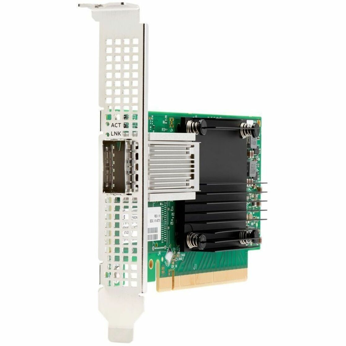 HPE Ethernet 100Gb 1-port QSFP28 MCX515A-CCAT Adapter - PCI Express 3.0 x16 - 100 Gbit/s Data Transfer Rate - Optical Fiber - QSFP28 - Standup