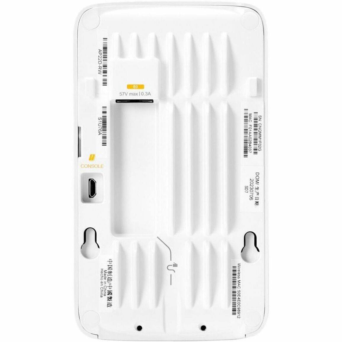 HPE Instant On AP22D Dual Band Wi-Fi 6 802.11ax 1.70 Gbit/s Wireless Access Point - 2.40 GHz, 5 GHz - 2 x Internal Antenna(s)
