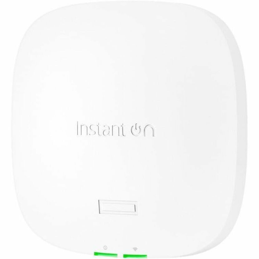 Aruba Instant On AP21 Dual Band Wi-Fi 6 IEEE 802.11ax 1.50 Gbit/s Wireless Access Point - Indoor - 2.40 GHz, 5 GHz - 2 x Internal Antenna(s) - Internal - MIMO Technology - Multi User MIMO - 1 x Network (RJ-45) - Gigabit Ethernet - 10.90 W - Ceiling Mountable, Wall Mountable