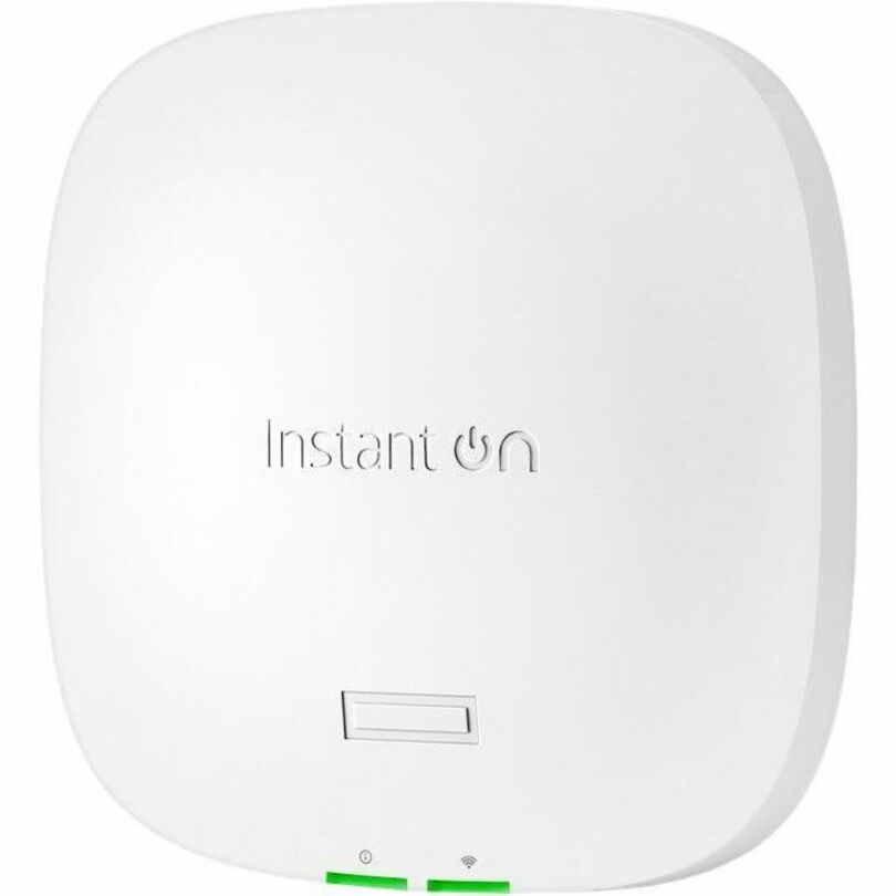 HPE Instant On AP21 Dual Band Wi-Fi 6 IEEE 802.11ax 1.50 Gbit/s Wireless Access Point - Indoor - 2.40 GHz, 5 GHz - MIMO Technology - 1 x Network (RJ-45) - Gigabit Ethernet - 10.90 W - Wall Mountable, Ceiling Mountable, Rail-mountable
