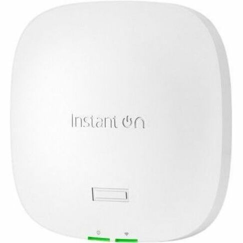 HPE Instant On AP21 Dual Band Wi-Fi 6 IEEE 802.11ax 1.50 Gbit/s Wireless Access Point - Indoor - 2.40 GHz, 5 GHz - MIMO Technology - 1 x Network (RJ-45) - Gigabit Ethernet - 10.90 W - Wall Mountable, Ceiling Mountable, Rail-mountable