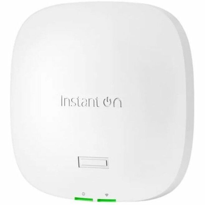 HPE Instant On AP21 Dual Band Wi-Fi 6 IEEE 802.11ax Wireless Access Point - Indoor - 2.40 GHz, 5 GHz - 2 x Internal Antenna(s) - Internal - MIMO Technology - 1 x Network (RJ-45) - Gigabit Ethernet - 10.90 W - Wall Mountable, Ceiling Mountable - 5